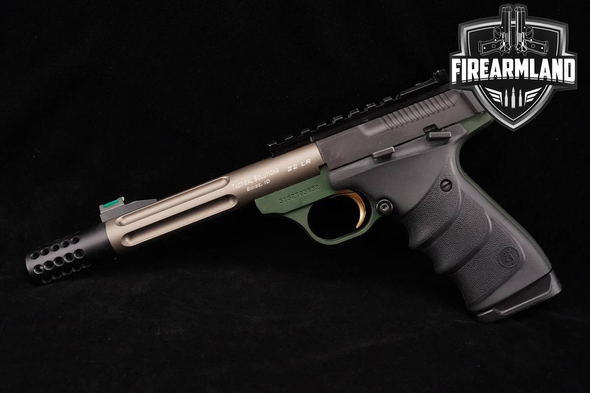 Browning Buck Mark Tactical Solutions Lite Green 22LR Browning Buck-Mark
