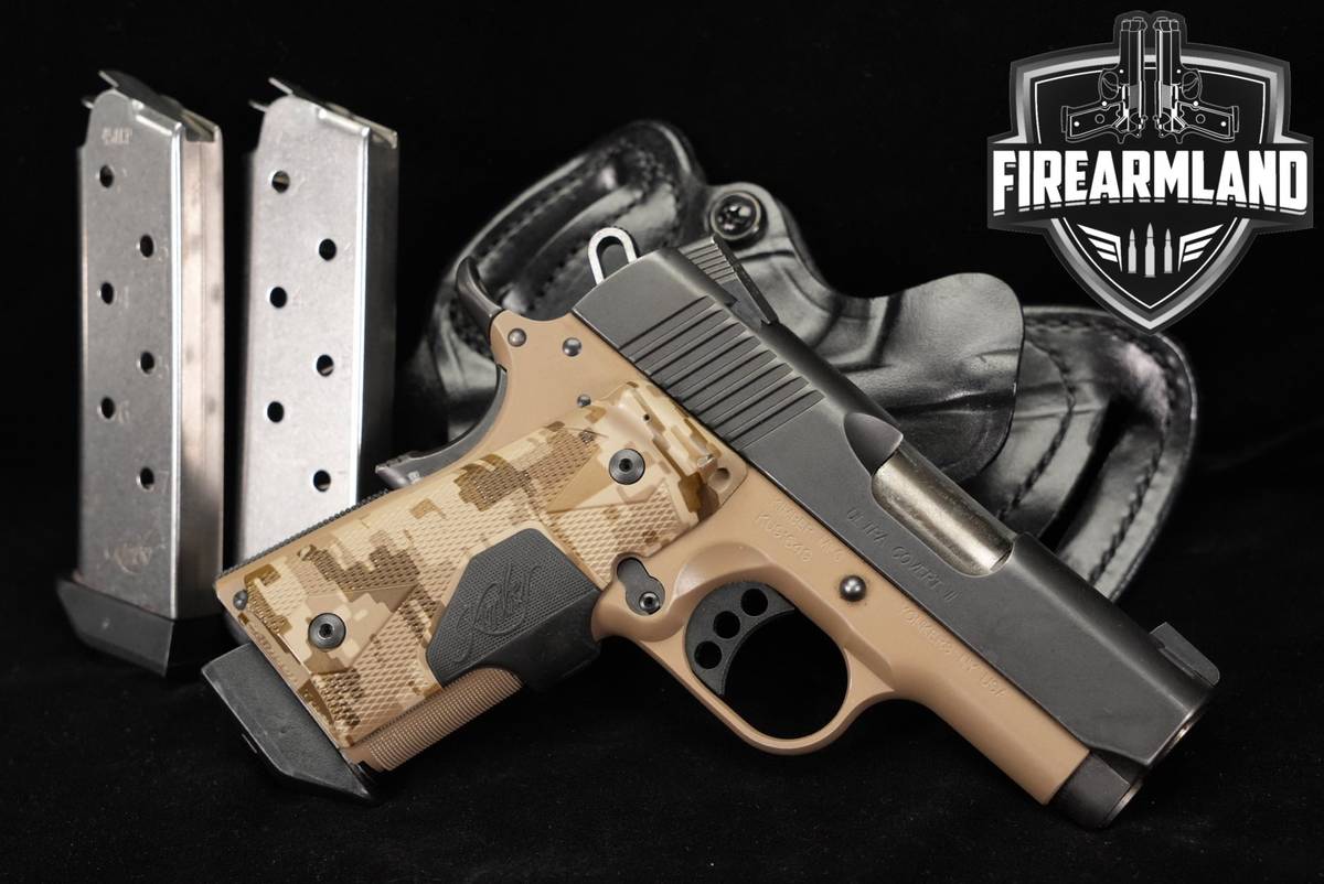 Kimber Ultra Covert II Custom Shop 45 ACP 1911 +3 MAGS, HOLSTER, LASER GRIP