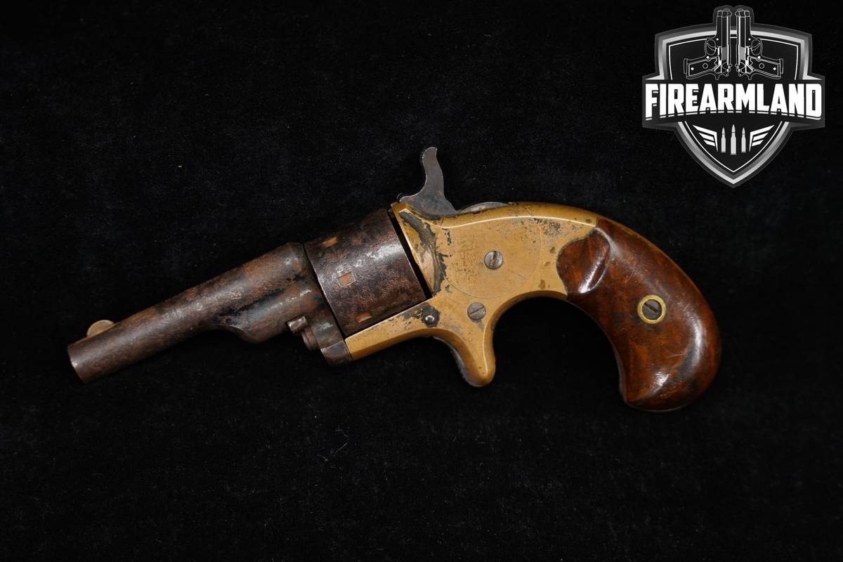 1871 Colt Open Top Pocket Model 22 Rimfire 2.375" Brass Revovler
