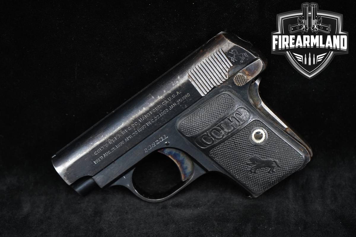 1920 Colt Model 1908 Vest Pocket .25 ACP (6.35Mm) 2" Blued