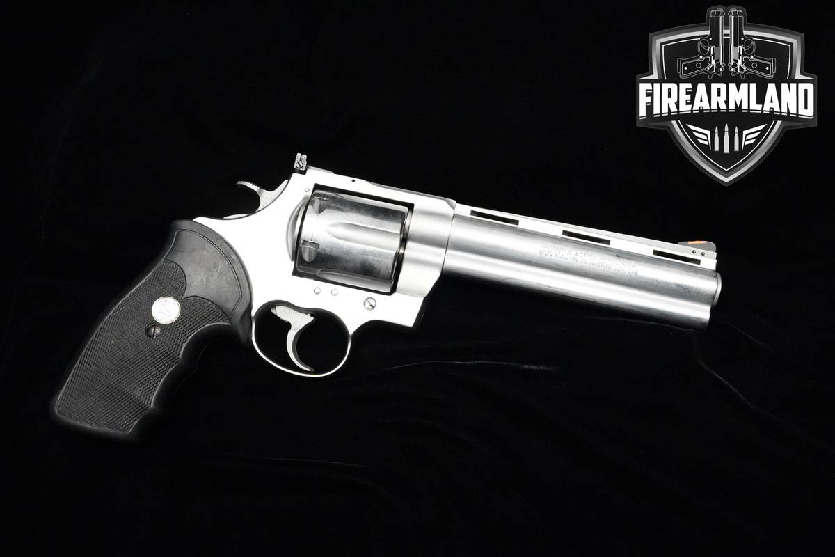 HAND CANNON! 1993 Colt Anaconda 44 Magnum 6" Stainless Steel Colt VENT RIB