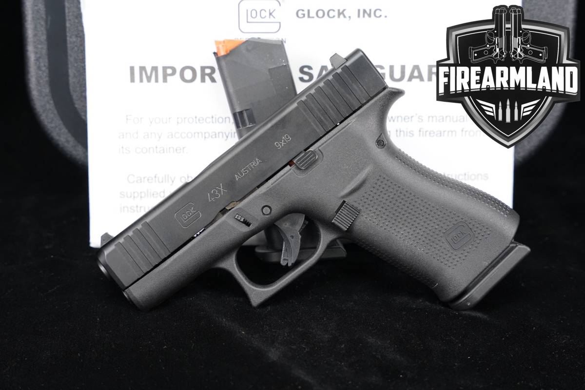 Glock 43X 9mm G43X +2 MAGS & ORIG CASE