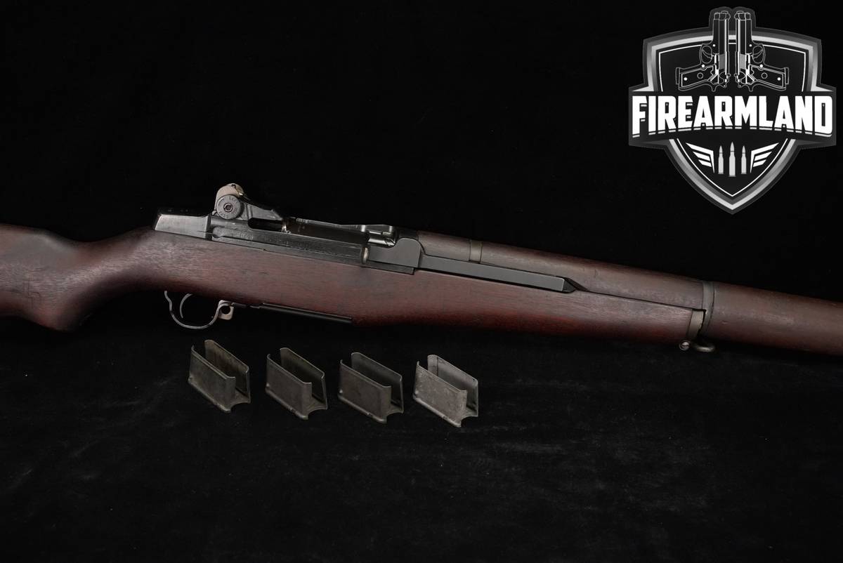 1944 Springfield Armory M1 Garand 30-06 24" M-1 WWII USGI +4 MAGS