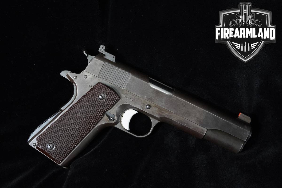 1942 Colt Model 1911A1 45 ACP 1911 5" Parkerized Colt 1911A1 +BONUS CASE