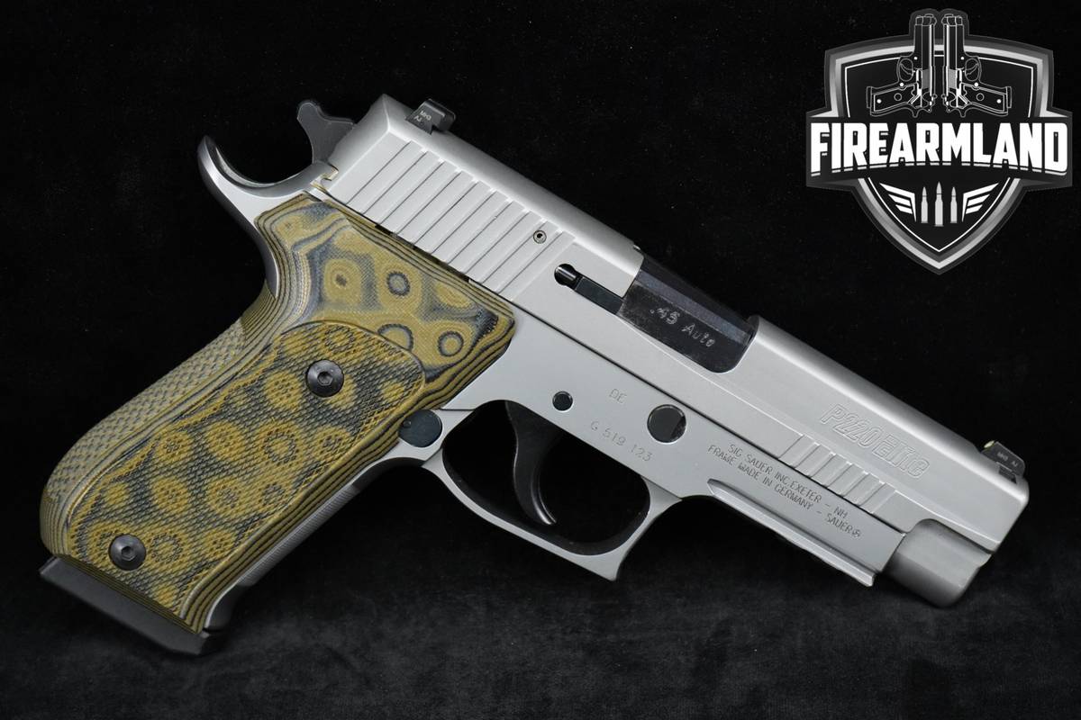 GERMAN MADE Sig Sauer P220 Elite 45 ACP 4.4 Silver +3 MAGS & HOLSTER