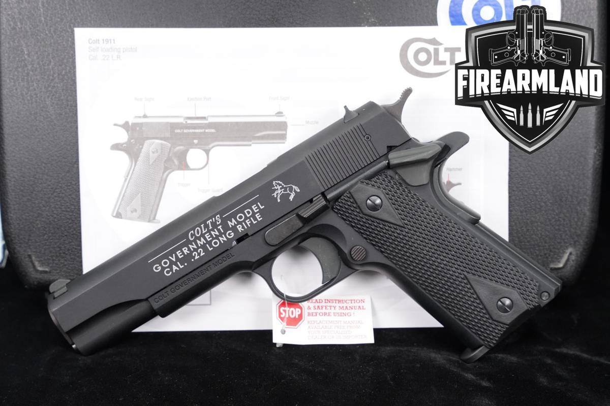 Walther Colt Government Model 22LR 1911-22 5" +ORIG CASE