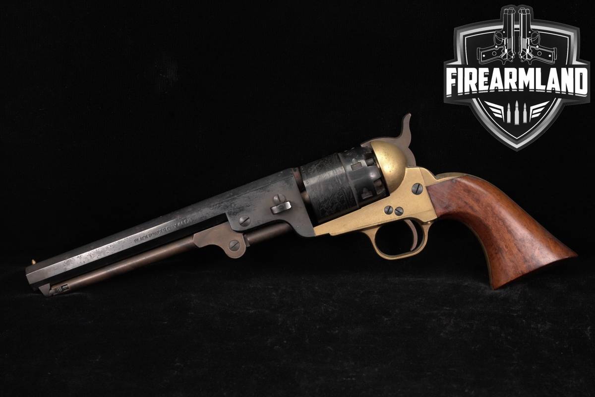 2004 F.lli Pietta 1851 Navy Confederate Brass Frame 44 Flli 7.5" ITALY