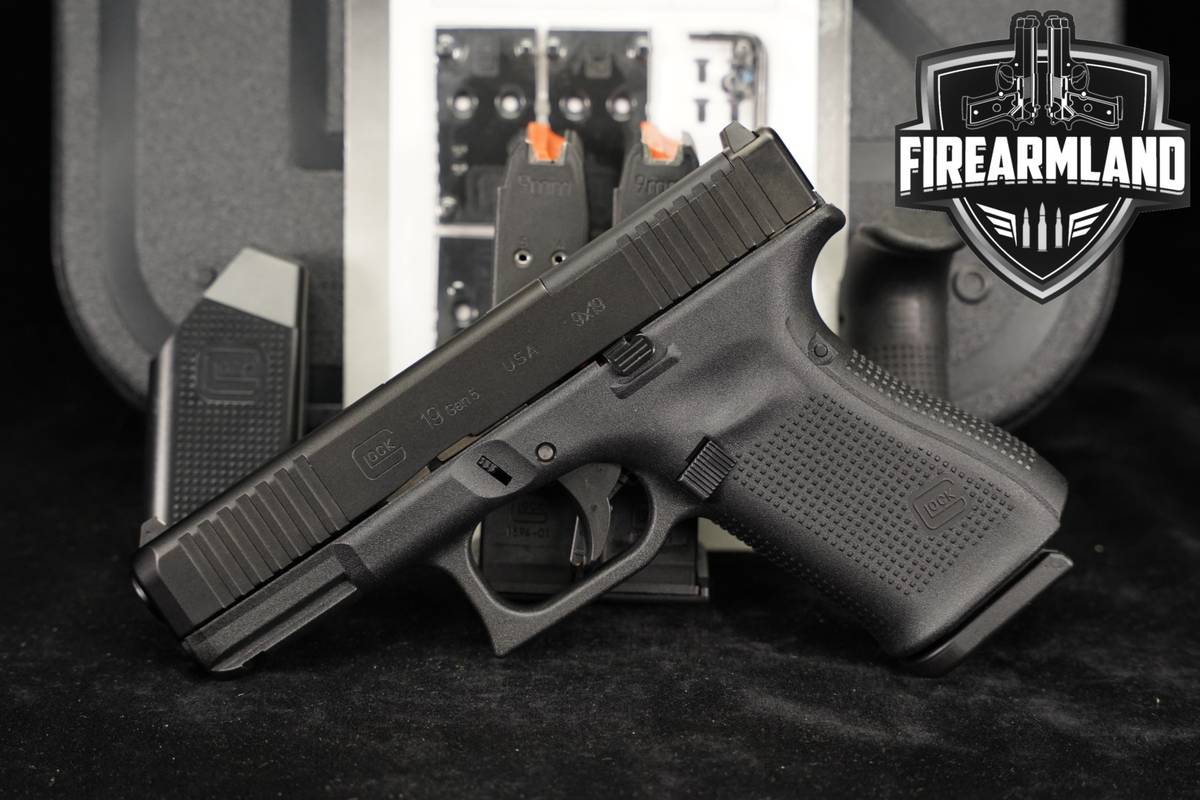 Glock 19 Gen5 MOS G19 Gen 5 9mm 4.02" +3 MAGS & ORIG CASE