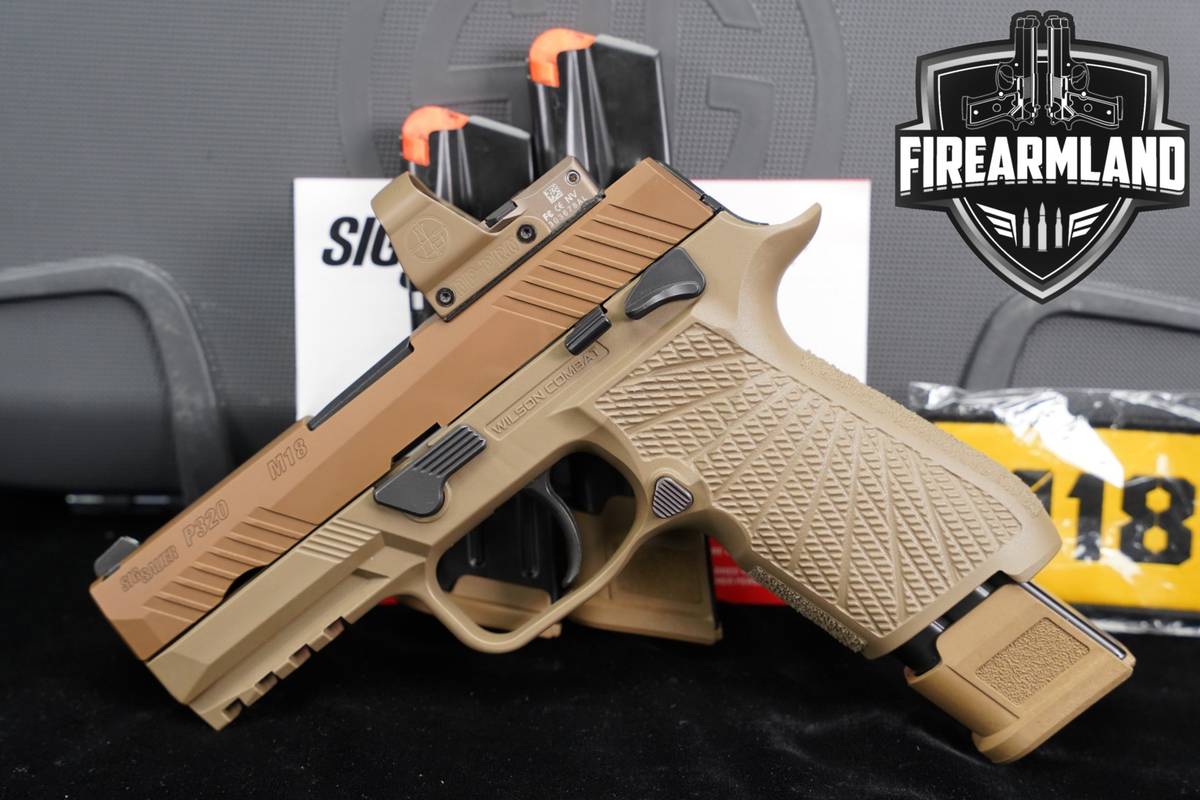 Sig Sauer P320-M18 9mm P 320 M 18 Leopold RDS 3.9" +3 MAGS, ORIG CASE