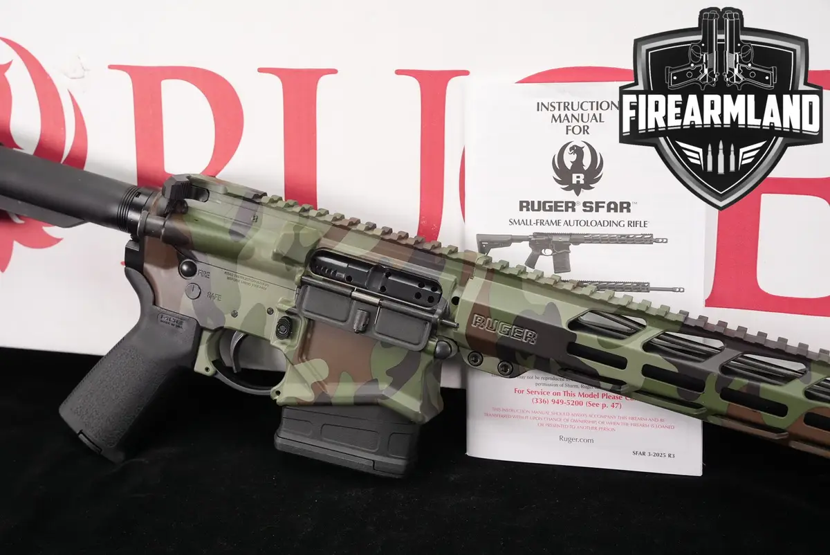 Ruger SFAR 308 Winchester AR-10 AR10 16" Woodland Camo M-LOK +ORIG BOX