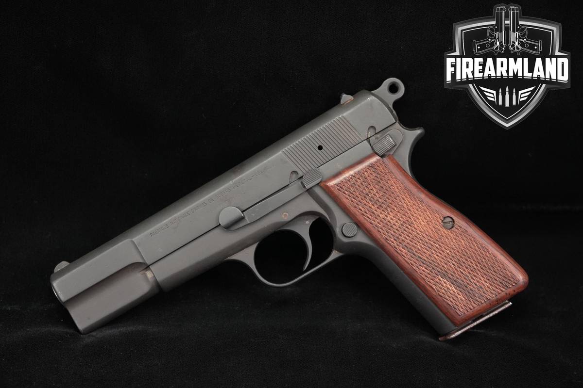 1964 FN Browning Hi-Power T-Series 9mm Grey HiPower High Target Pistol