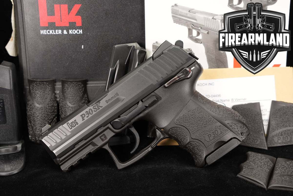 Heckler & Koch P30SK S V3 9mm 3.27" H&K P 30 P30 SK +2 MAGS & ORIG CASE