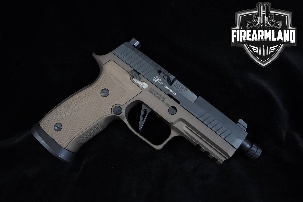 Sig Sauer P320 AXG Combat FDE 9mm 4.6" Nitron Sig-Sauer +2 MAGS & ORIG CASE