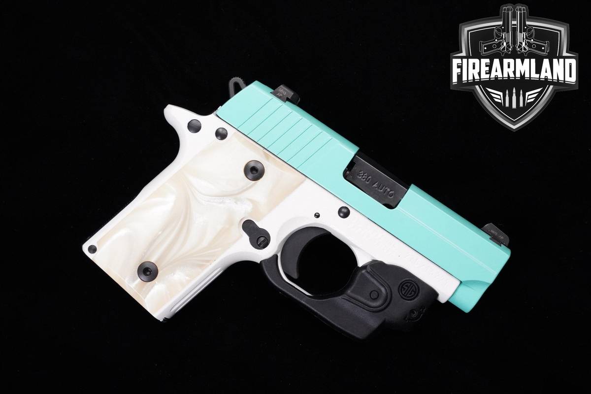 Sig Sauer P238 Turquoise 380 ACP 1911 2.7" Turquoise P238 +ORIG CASE