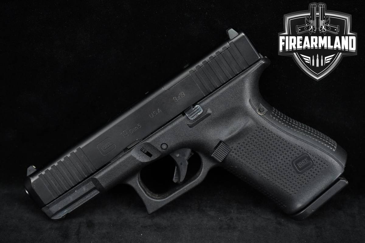 Glock G19 Gen5 MOS Front Serrations 9mm G 19 Gen 5 +2 MAGS & ORIG CASE