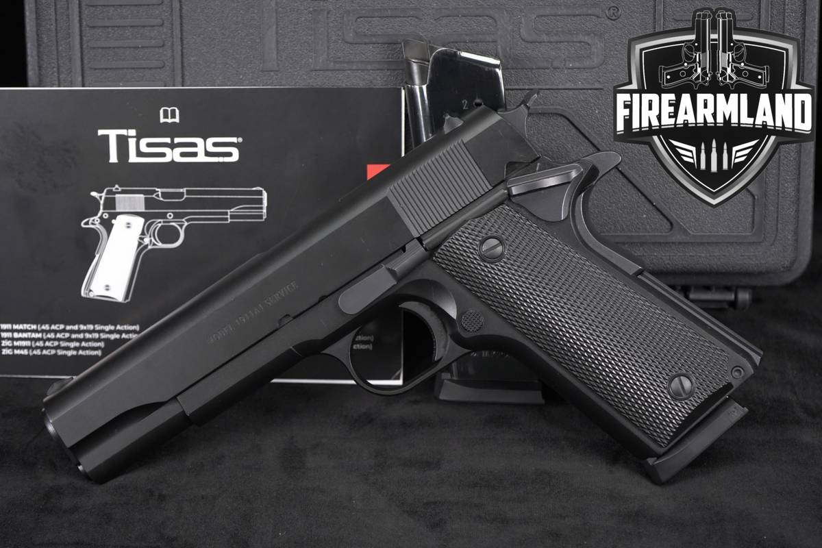 Tisas 1911A1 Service 45 ACP 1911 5" A1 +2 MAGS & ORIG CASE