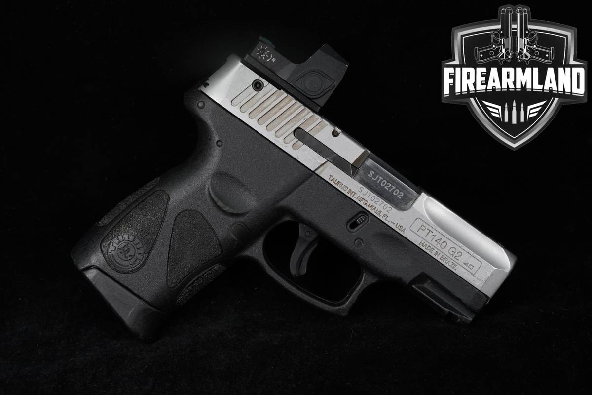 Taurus PT140 Millennium G2 40 S&W 3.2" Two-Tone Stainless PT 140 + RED DOT