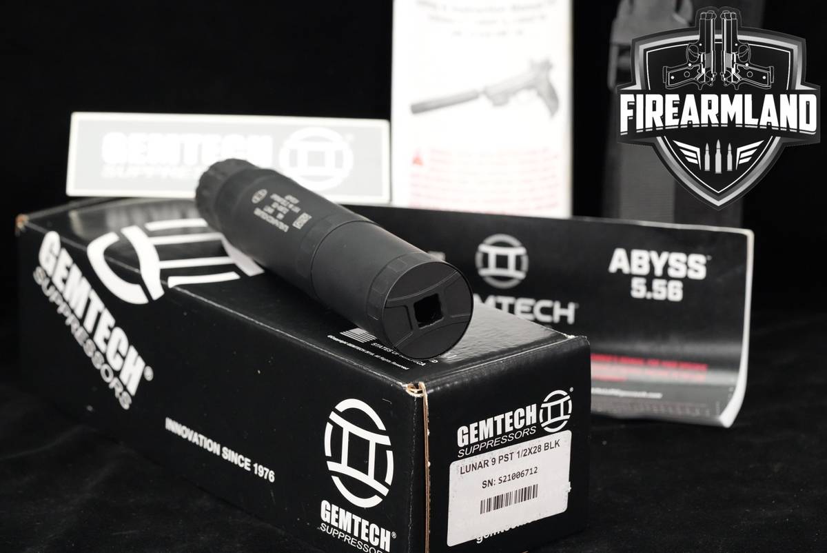 Gemtech Lunar 9mm Luger 7" Suppressor Silencer