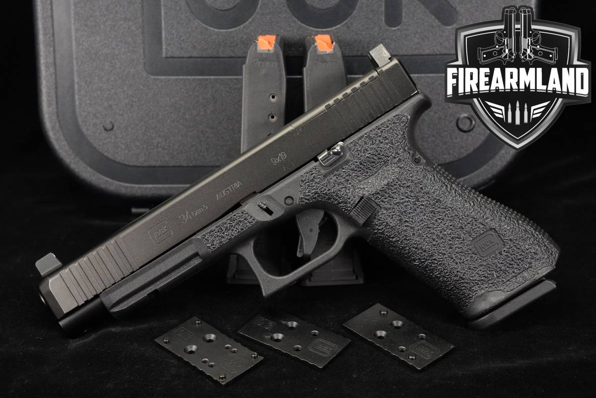 Glock 34 Gen5 MOS G34 Gen 5 Front Serrations FS 9mm +3 MAGS & ORIG CASE