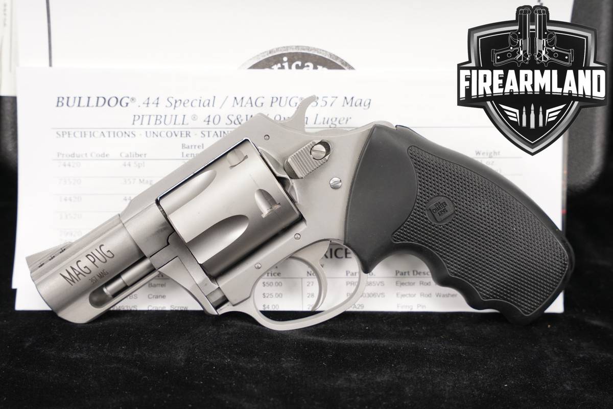 Charter Arms Mag Pug 357 Magnum 2.2 Satin Stainless DA/SA Factory Ported
