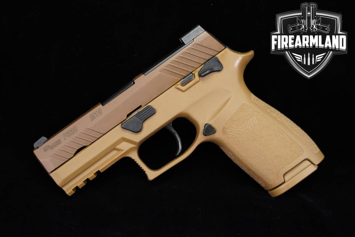 Sig Sauer P320-M18 9mm 3.9" Coyote Tan P 320 M 18 +2 MAGS & ORIG CASE