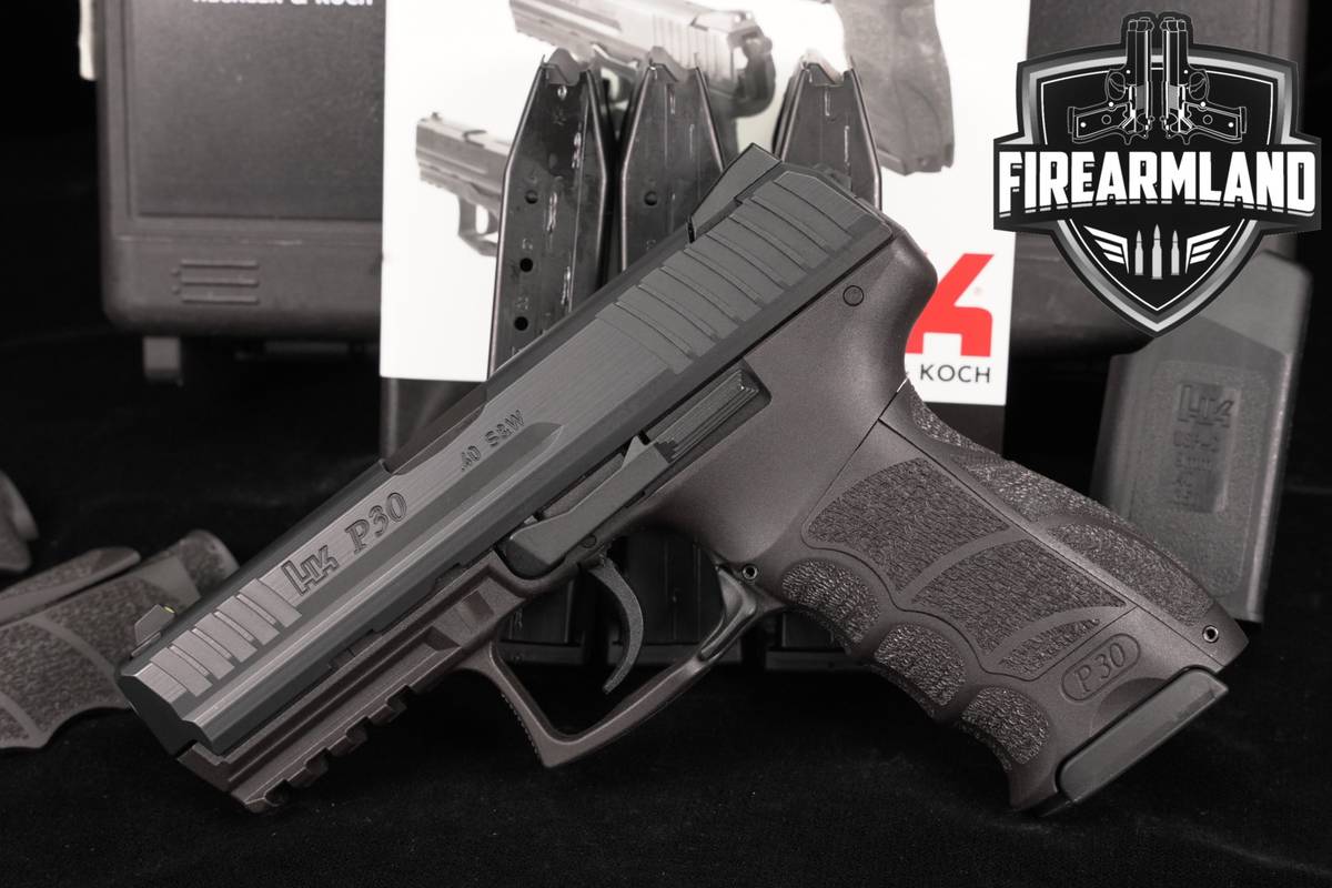 Heckler & Koch P30 V1 Light LEM 40 S&W H&K P 30 +4 MAGS & ORIG CASE