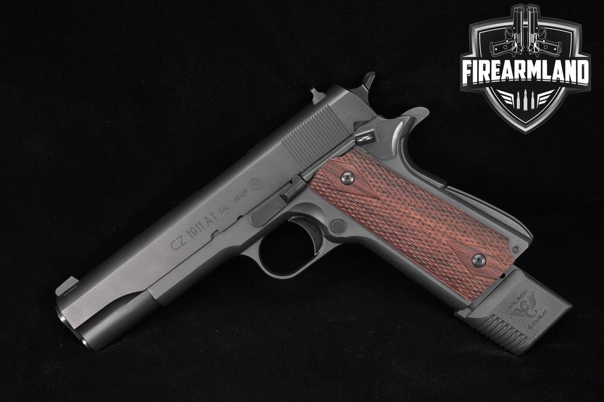 RARE! CZ-USA 1911A1 45ACP 5" M1911 +2 MAGS & ORIG CASE