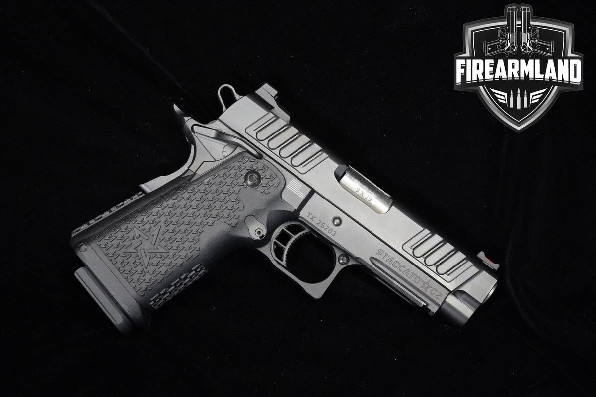 DESIRABLE Staccato (STI) C2 9mm 1911 4" Staccato C2 1911 3 MAGS & ORIG CASE