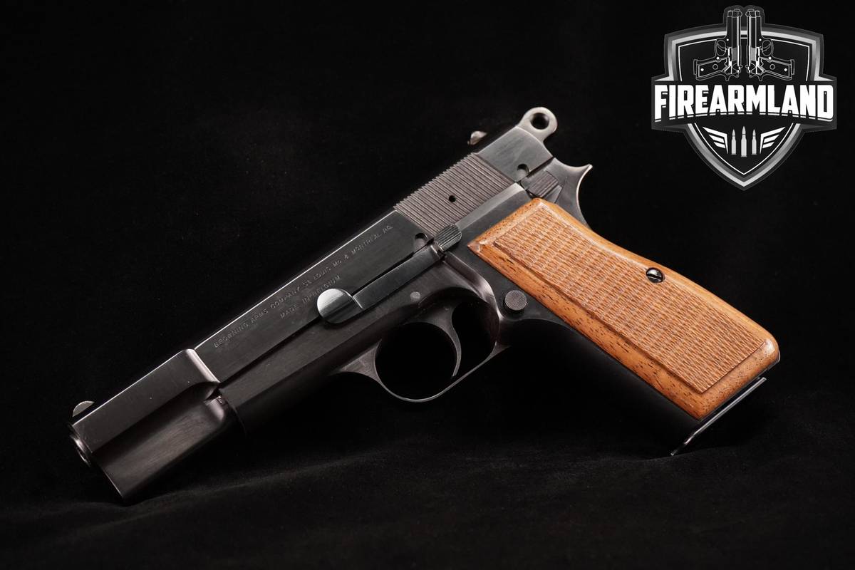 1967-1968 Browning Hi-Power T-Series 9mm 4.75" Blue VINTAGE