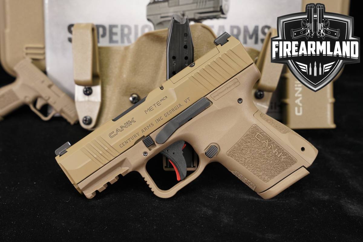 Canik METE MC9 9mm Optics-Ready 3.18" FDE MC 9 +2 MAGS, ORIG CASE & HOLSTER