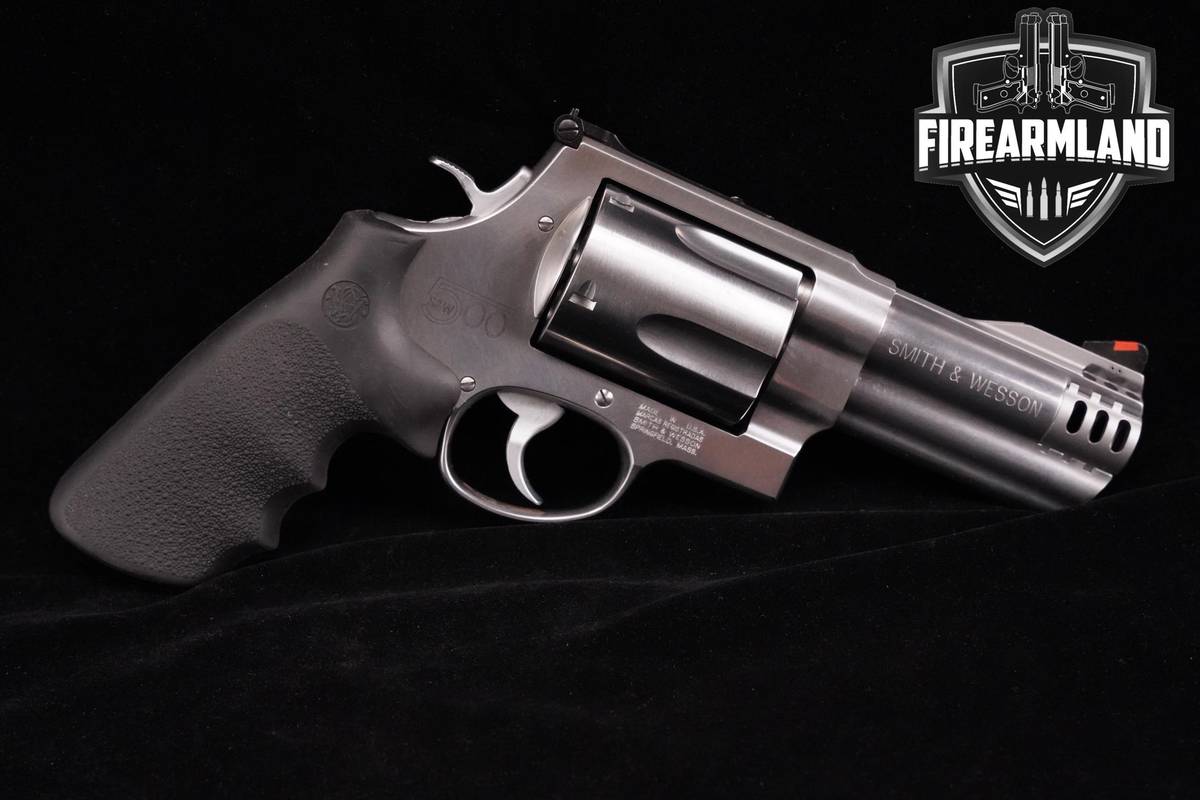 Smith & Wesson S&W Model 500 500-S&W-Magnum 4" Satin Stainless M500 DA/SA