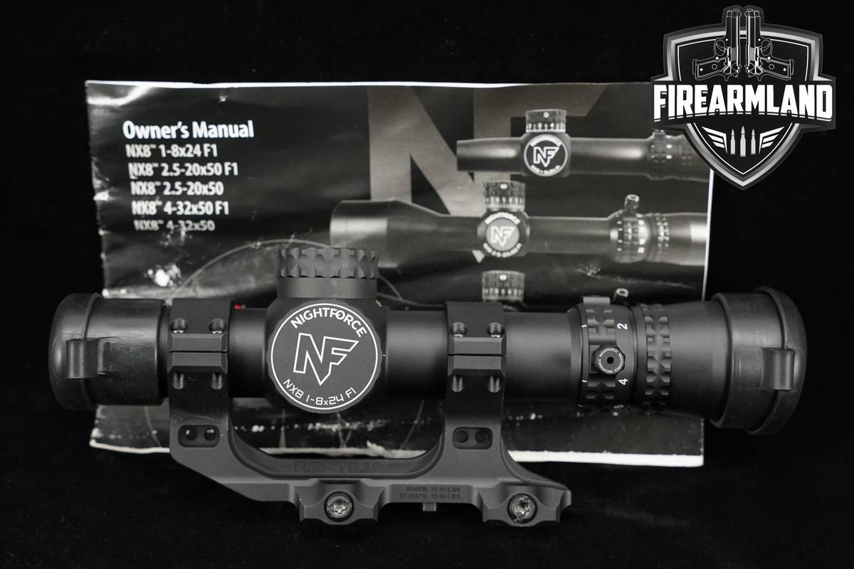 Nightforce NX8 1-8x24 FC-MIL Illuminated Reticle FFP