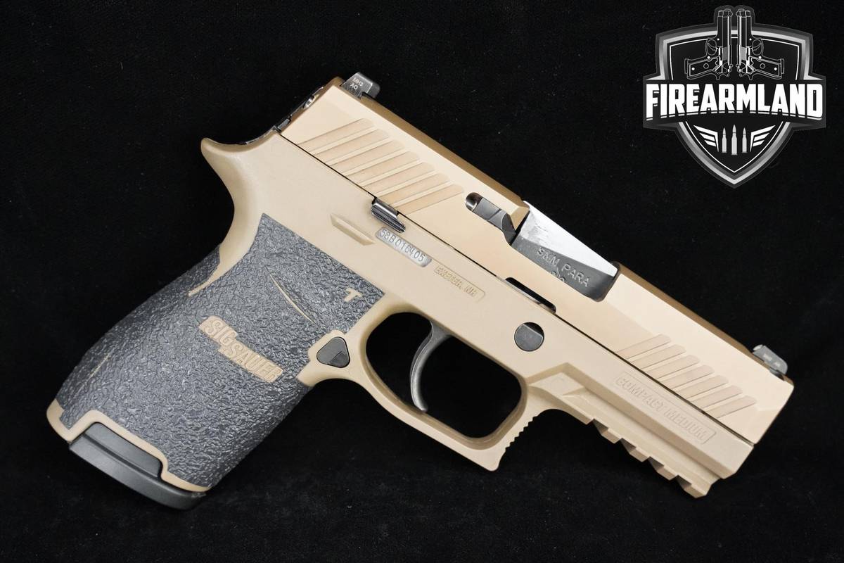 Sig Sauer P320 Compact 9mm Sig-FDE P320 P320C +2 MAGS & ORIG CASE