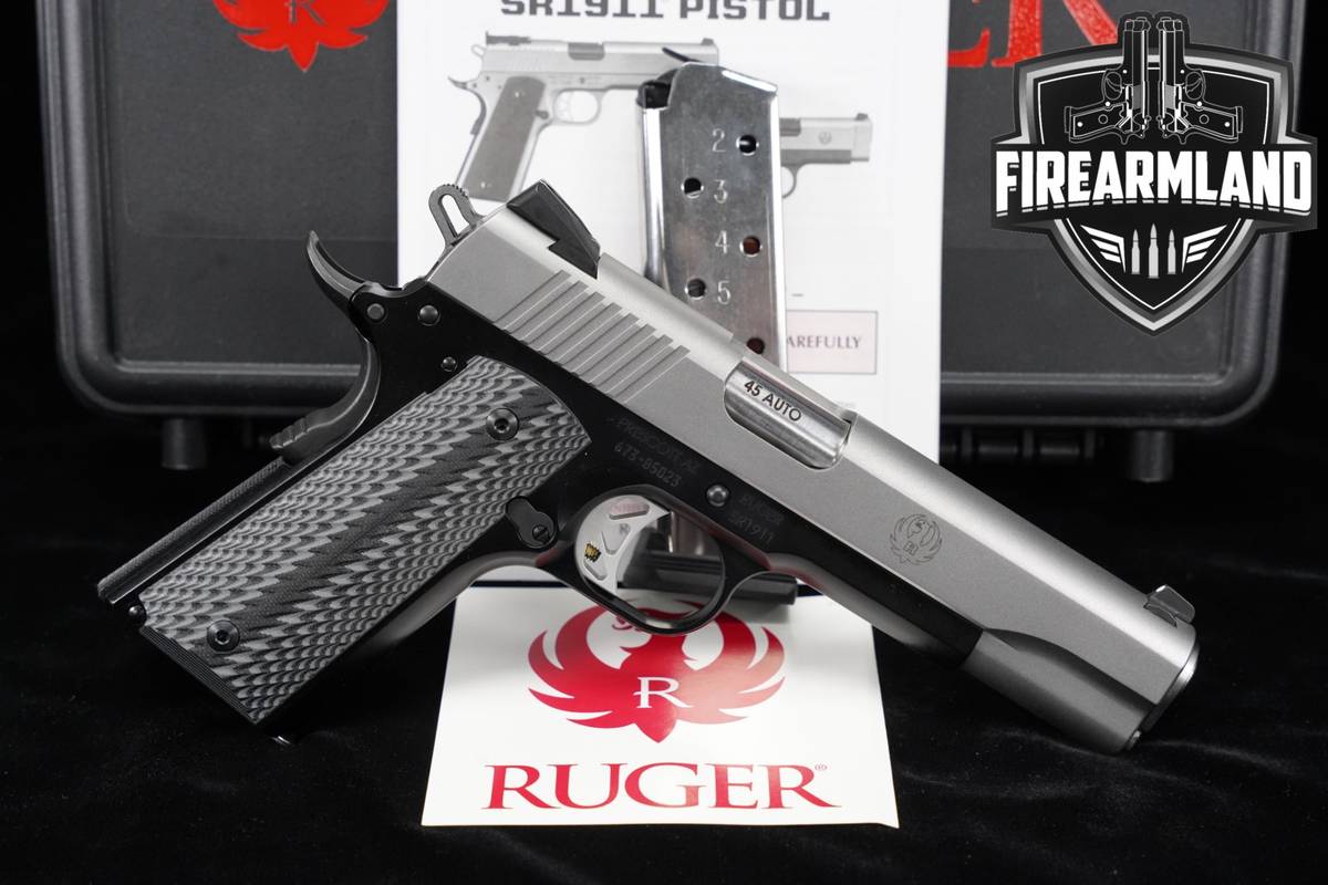 Ruger SR1911 Lightweight 45 ACP SR-1911 5" +2 MAGS & ORIG CASE