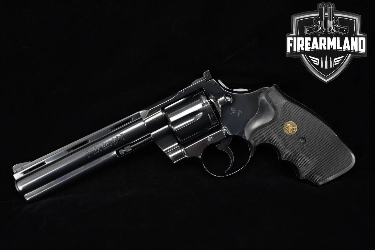 VINTAGE 1978 Colt Python 357-Magnum 6" Blued Colt-Python +ORIG BOX