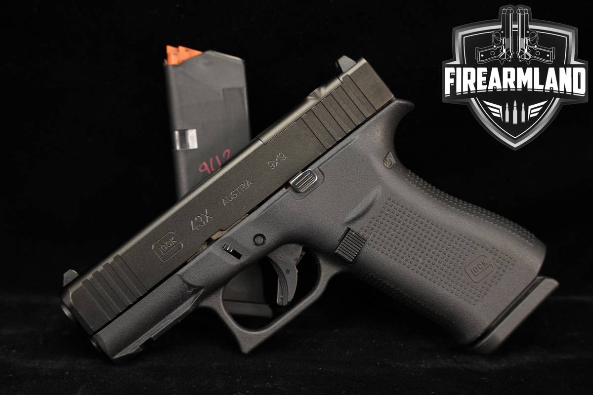 Glock 43X MOS G43X 9mm 3.41 +2 MAGS