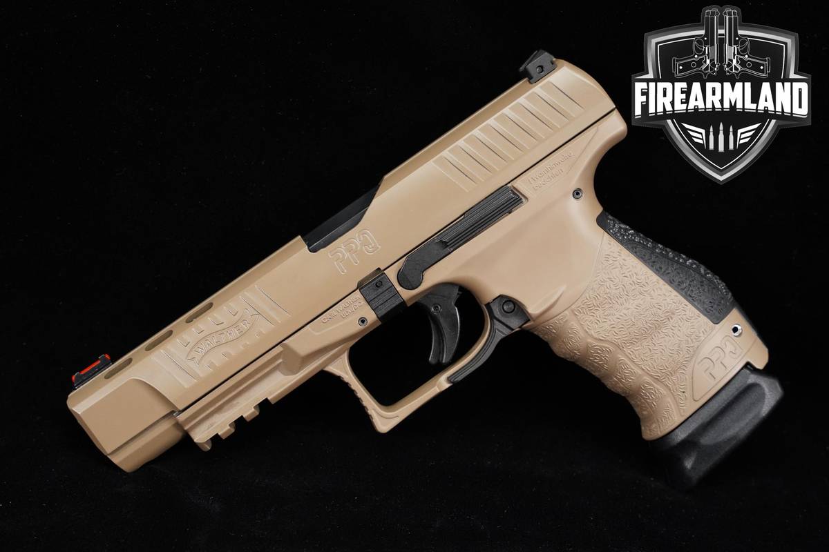 Walther PPQ Classic M1 5" 9mm Coyote Tan +2 MAGS & ORIG CASE