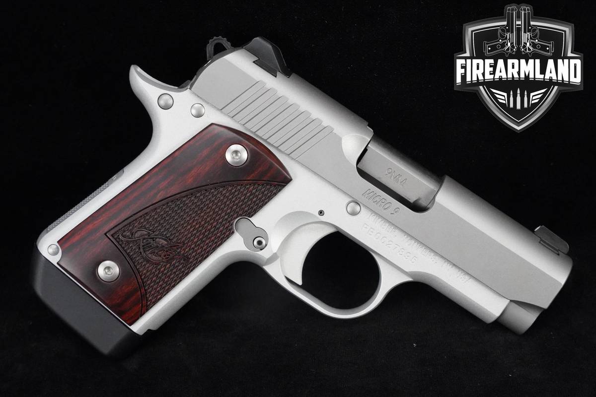 Kimber Micro 9 STS Rosewood 9mm Stainless Kimber Micro-9 +3 MAGS & ORIG BOX