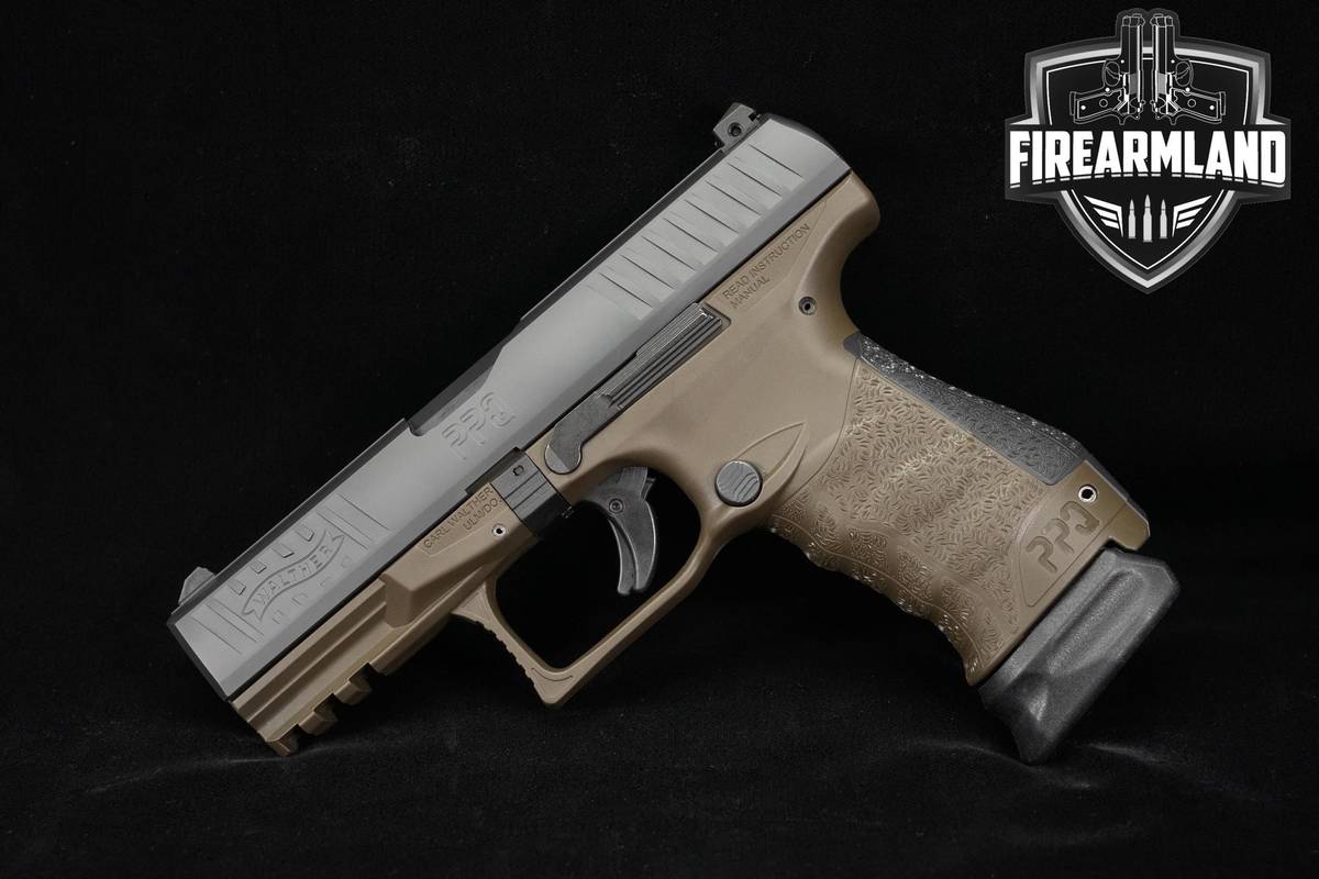 GERMAN Walther PPQ M2 9mm 4" Two-Tone FDE +4 MAGS & ORIG CASE