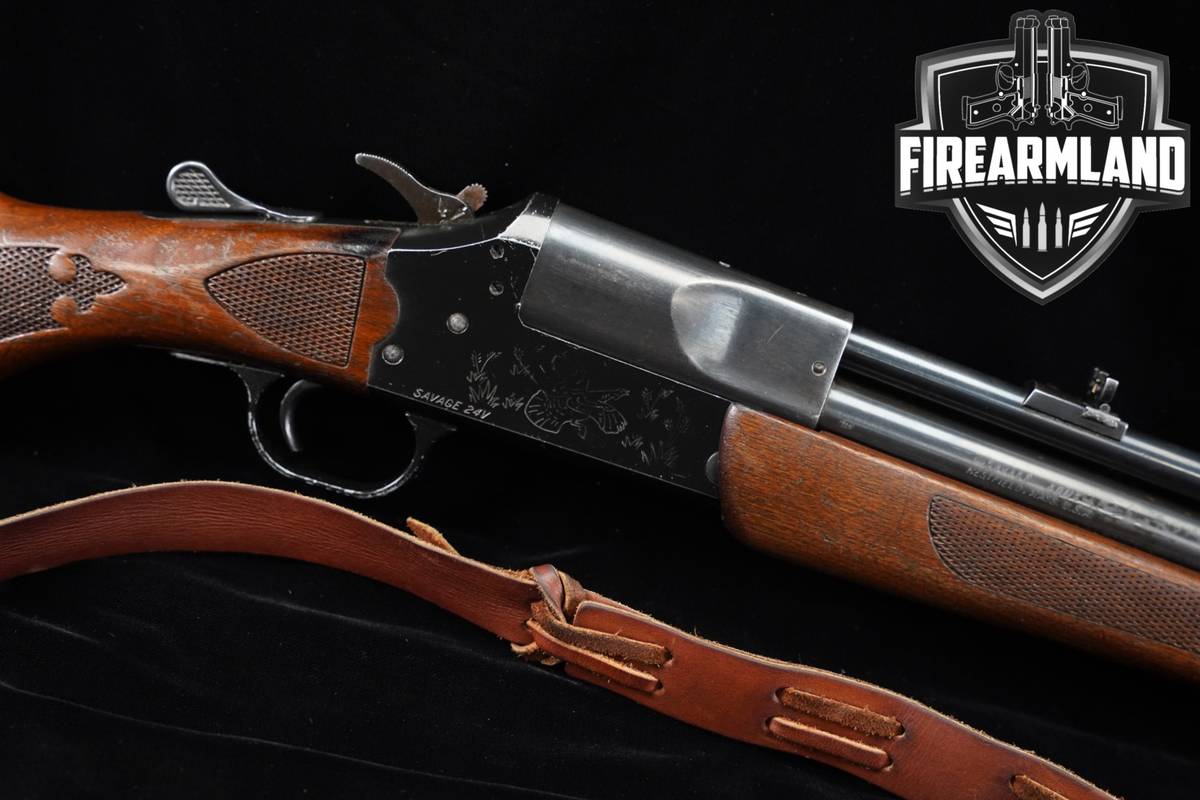 Savage Arms Model 24V 222 Remington 20 Gauge 24" Walnut Monte Carlo
