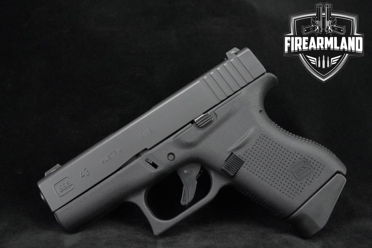 Glock 43 Slimline 9mm 3.4" Glock-43 G43 +ORIG CASE