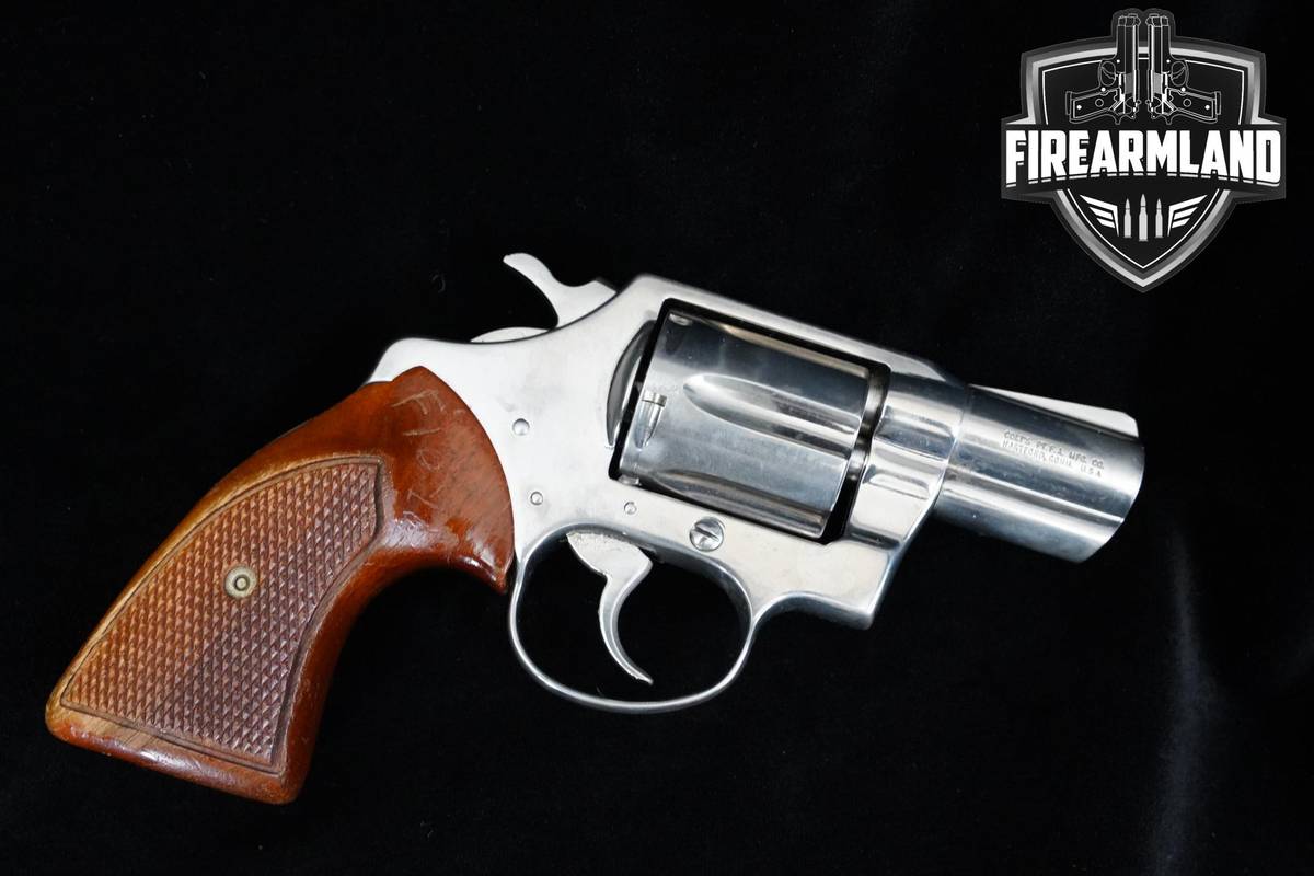 1975 Colt Cobra 38 Special 2" Nickel Plated Colt DA/SA