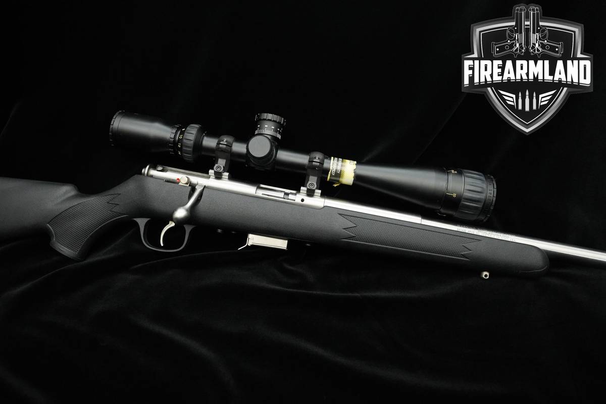 Savage Arms Model 93R17 Stainless 17 HMR 21" 93R17 Savage +2 MAGS & SCOPE