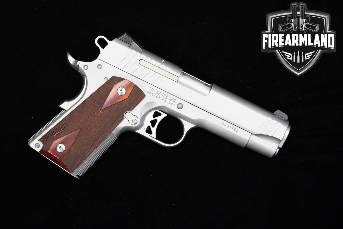 Sig Sauer 1911 45 ACP 4.2" Stainless Steel Sig-Sauer 1911 1911-A1 ORIG CASE