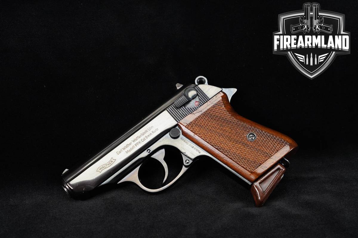 VINTAGE 1968 Walther PPK 380 ACP 3.3" Polished Blued +3 MAGS & ORIG BOX