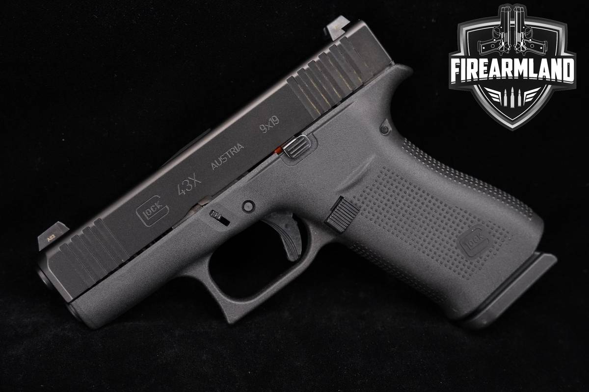 Glock 43X Slimline 9mm 3.41" G43X G43-X +2 MAGS & NIGHT SIGHTS