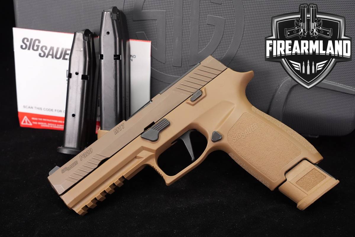 Sig Sauer P320-M17 9mm Optics-Ready Coyote P-320 M-17 +3 MAGS, ORIG CASE