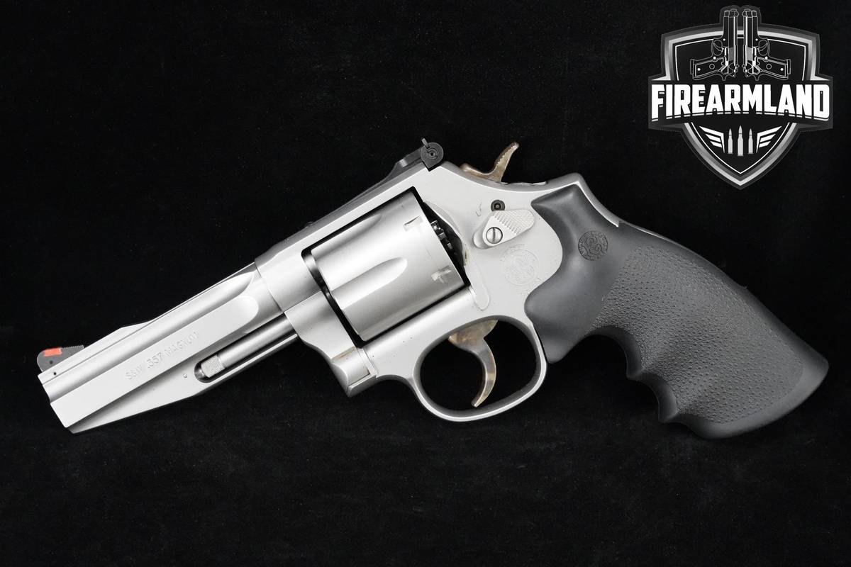 Smith & Wesson (S&W) Model 686-6 Pro Series 357 Magnum 4" Silver S&W 686-6