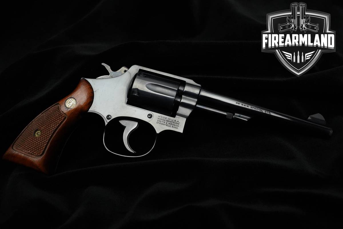1982 Smith & Wesson (S&W) 10-7 38 Special 6" Blued 10-7 S&W Model-10 DA/SA