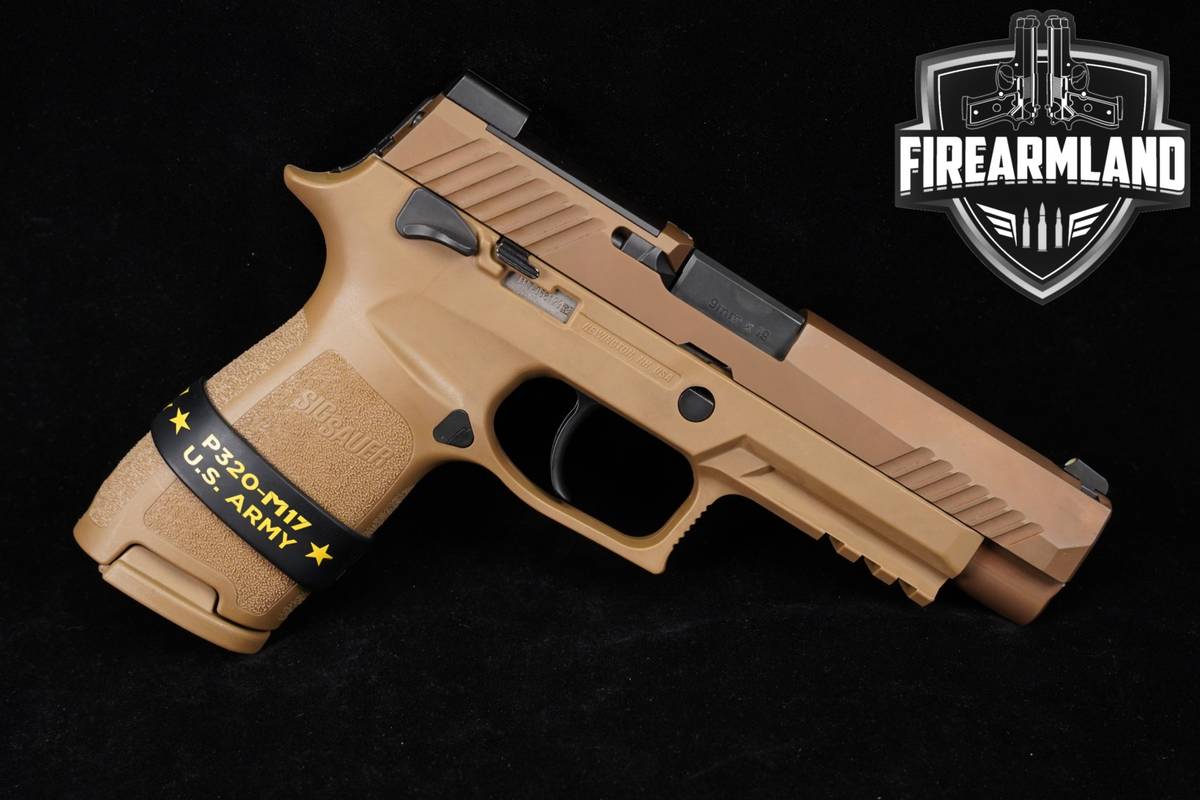 US ARMY Sig Sauer P320 M17 9mm 4.7" Coyote +2 MAGS & ORIG CASE